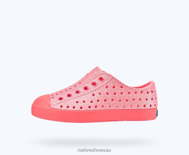 Footwear Native Shoes Jefferson Bling Floyd Bling/ Floyd Pink Kids 4DD0154