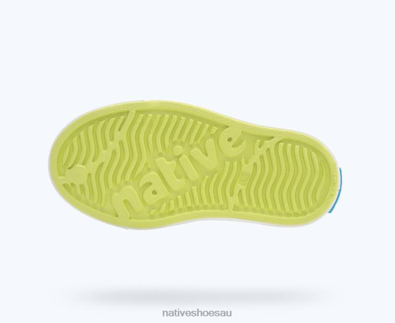 Footwear Native Shoes Jefferson Celery Green/ Shell White Kids 4DD0116