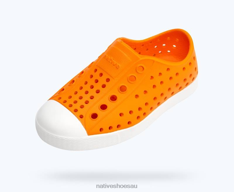 Footwear Native Shoes Jefferson City Orange / Shell White Kids 4DD0126