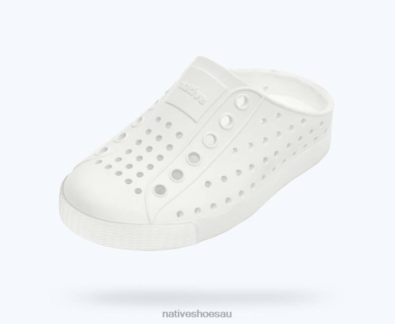 Footwear Native Shoes Jefferson Clog Sugarlite Shell White Kids 4DD0123