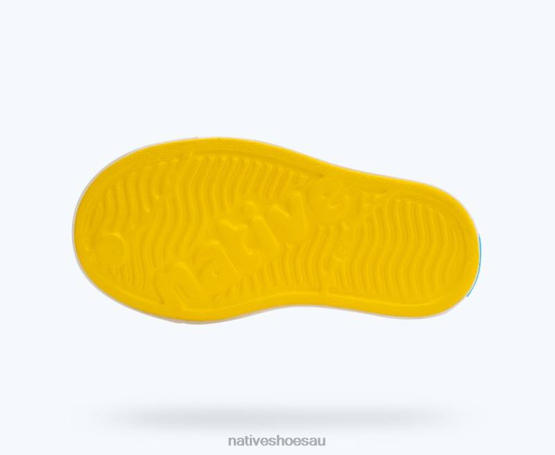 Footwear Native Shoes Jefferson Crayon Yellow/ Shell White Kids 4DD0131