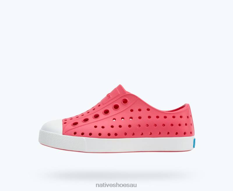 Footwear Native Shoes Jefferson Dazzle Pink/ Shell White Kids 4DD0221 - Click Image to Close