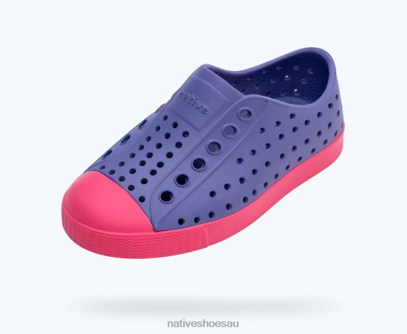 Footwear Native Shoes Jefferson Haze Purple/ Dazzle Pink Kids 4DD0246