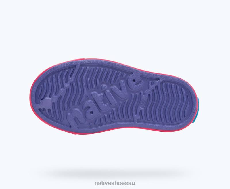 Footwear Native Shoes Jefferson Haze Purple/ Dazzle Pink Kids 4DD0246