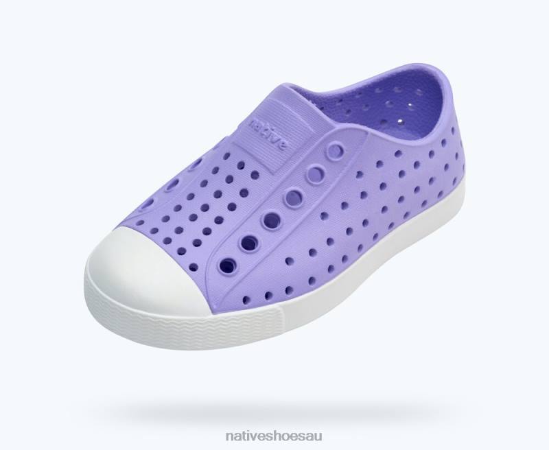 Footwear Native Shoes Jefferson Healing Purple/ Shell White Kids 4DD0231