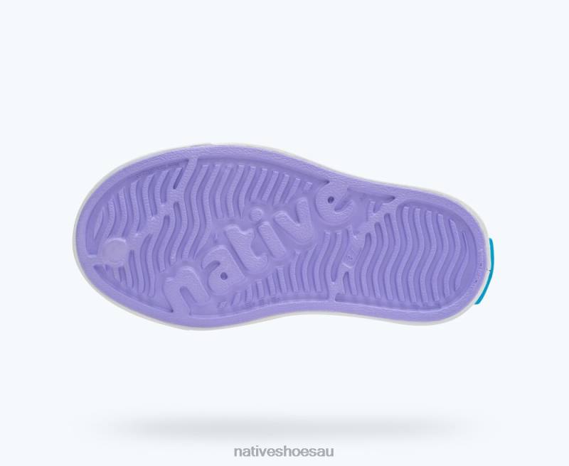 Footwear Native Shoes Jefferson Healing Purple/ Shell White Kids 4DD0231