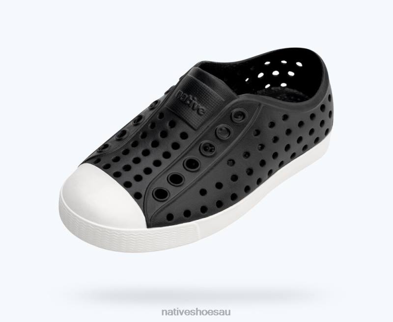 Footwear Native Shoes Jefferson Jiffy Black/ Shell White Kids 4DD0189