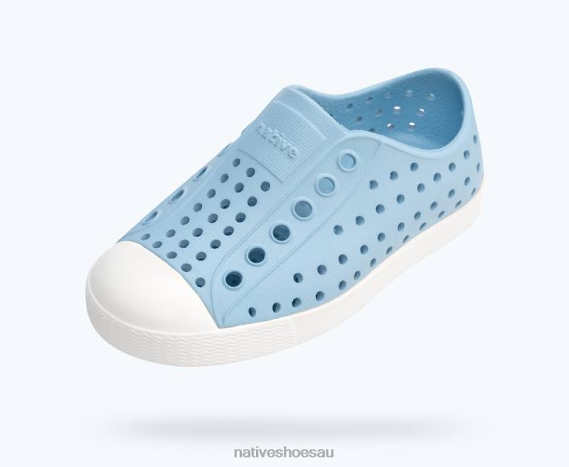 Footwear Native Shoes Jefferson Sky Blue/ Shell White Kids 4DD0139