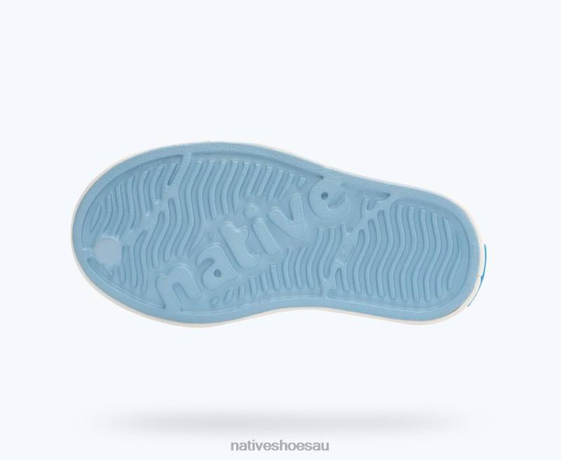 Footwear Native Shoes Jefferson Sky Blue/ Shell White Kids 4DD0139