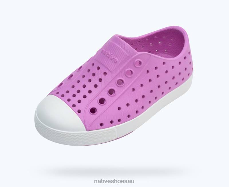 Footwear Native Shoes Jefferson Winterberry Pink/ Shell White Kids 4DD0166