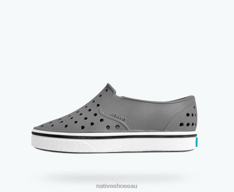 Footwear Native Shoes Miles Dublin Grey/ Shell White Kids 4DD0145