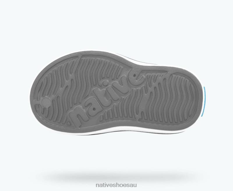 Footwear Native Shoes Miles Dublin Grey/ Shell White Kids 4DD0145