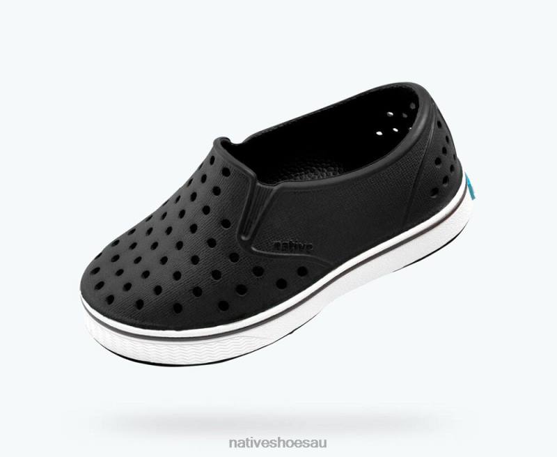 Footwear Native Shoes Miles Jiffy Black/ Shell White Kids 4DD0203