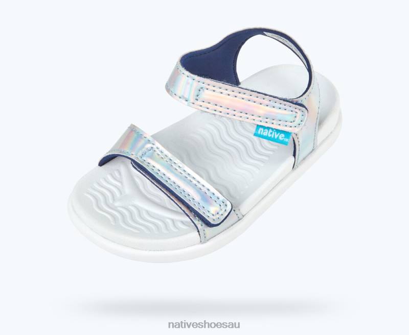 Footwear Native Shoes Charley Hologram Hologram/ Shell White Kids 4DD0105