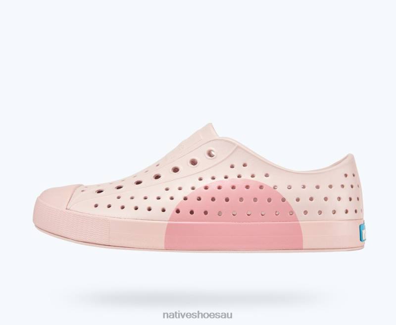 Footwear Native Shoes Jefferson Block Dust Pink/ Rose Circle Men 4DD059 - Click Image to Close