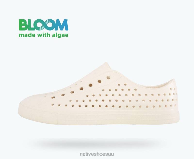 Footwear Native Shoes Jefferson Bloom Archive Bone White Men 4DD043 - Click Image to Close