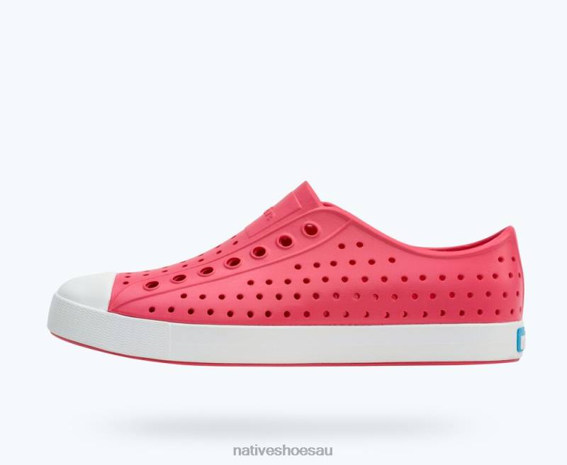 Footwear Native Shoes Jefferson Dazzle Pink/ Shell White Men 4DD031 - Click Image to Close