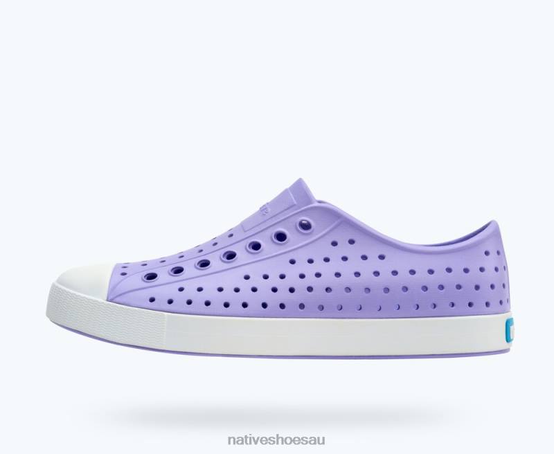 Footwear Native Shoes Jefferson Healing Purple/ Shell White Men 4DD039 - Click Image to Close