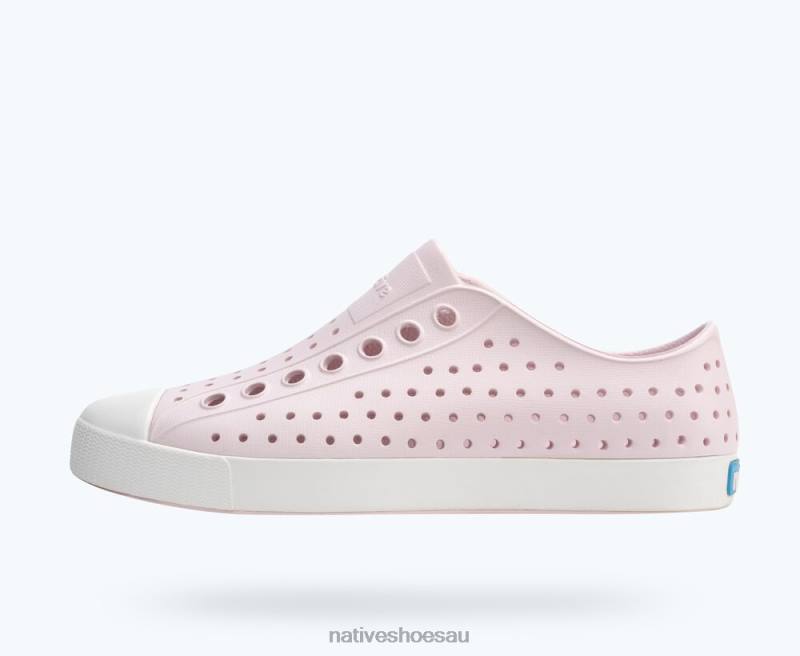 Footwear Native Shoes Jefferson Milk Pink/ Shell White Men 4DD036 - Click Image to Close