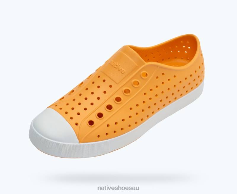 Footwear Native Shoes Jefferson Papaya Orange/ Shell White Men 4DD063