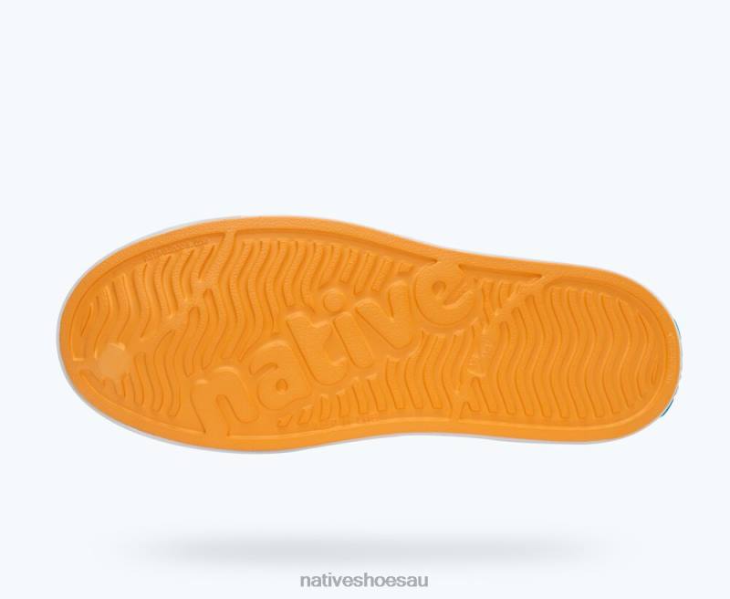 Footwear Native Shoes Jefferson Papaya Orange/ Shell White Men 4DD063