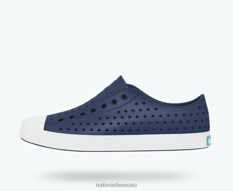 Footwear Native Shoes Jefferson Regatta Blue/ Shell White Men 4DD035