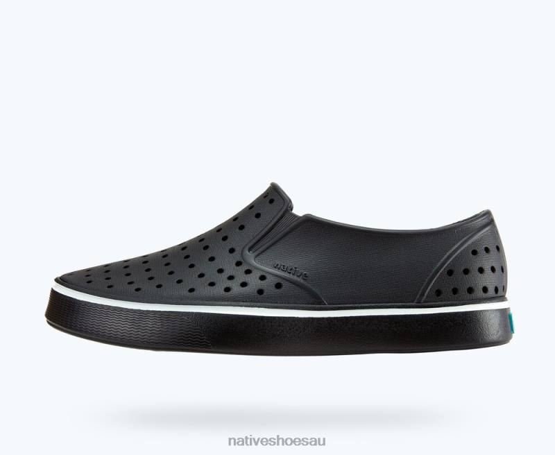 Footwear Native Shoes Miles Jiffy Black Men 4DD049 - Click Image to Close