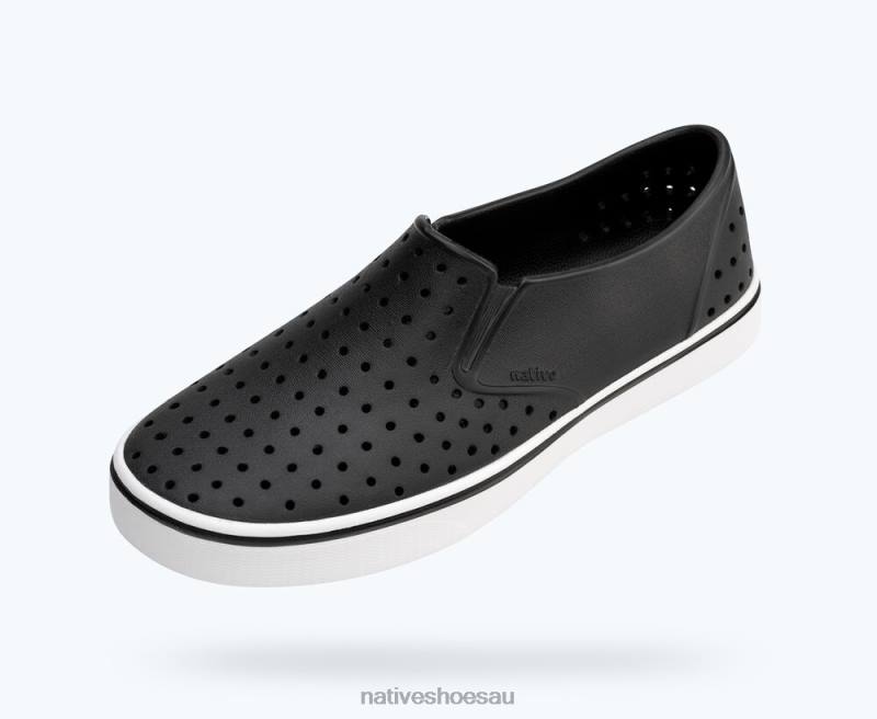 Footwear Native Shoes Miles Jiffy Black/ Shell White Men 4DD048