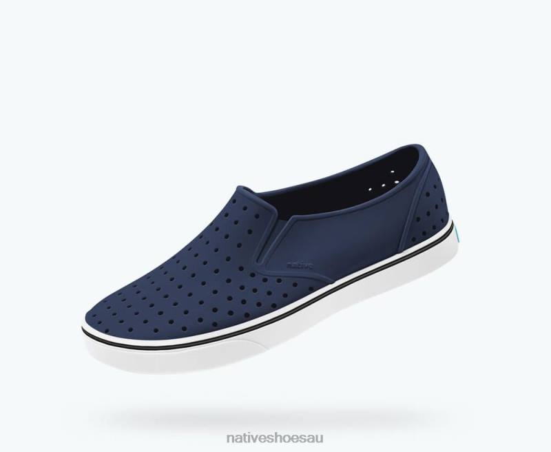 Footwear Native Shoes Miles Regatta Blue/ Shell White Men 4DD046