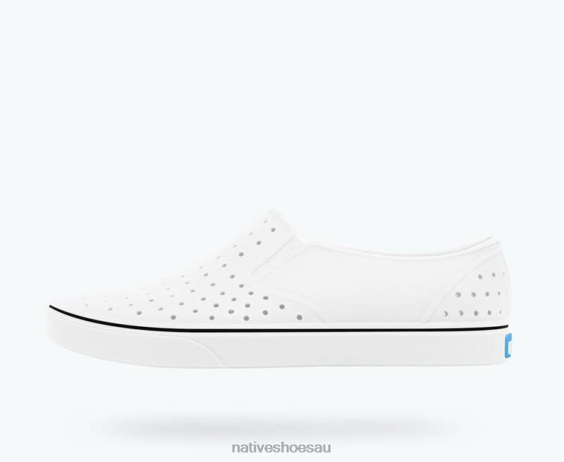 Footwear Native Shoes Miles Shell White Men 4DD047 - Click Image to Close