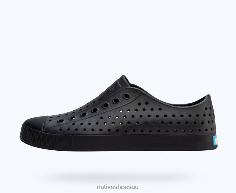 Footwear Native Shoes Jefferson Jiffy Black Women 4DD074 - Click Image to Close