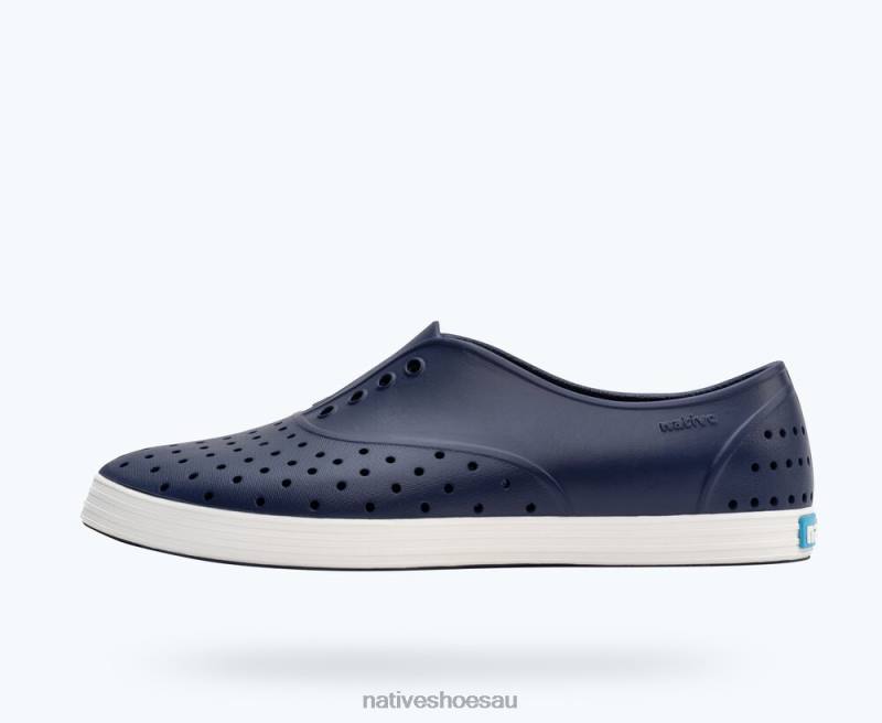 Footwear Native Shoes Jericho Regatta Blue/ Shell White Women 4DD079 - Click Image to Close